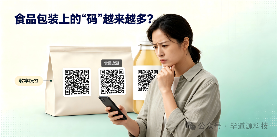 食品包装上的“码”越来越多?一文读懂数字标签与食品追溯码的区别与融合